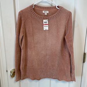 Powder Pink Chenille Sweater